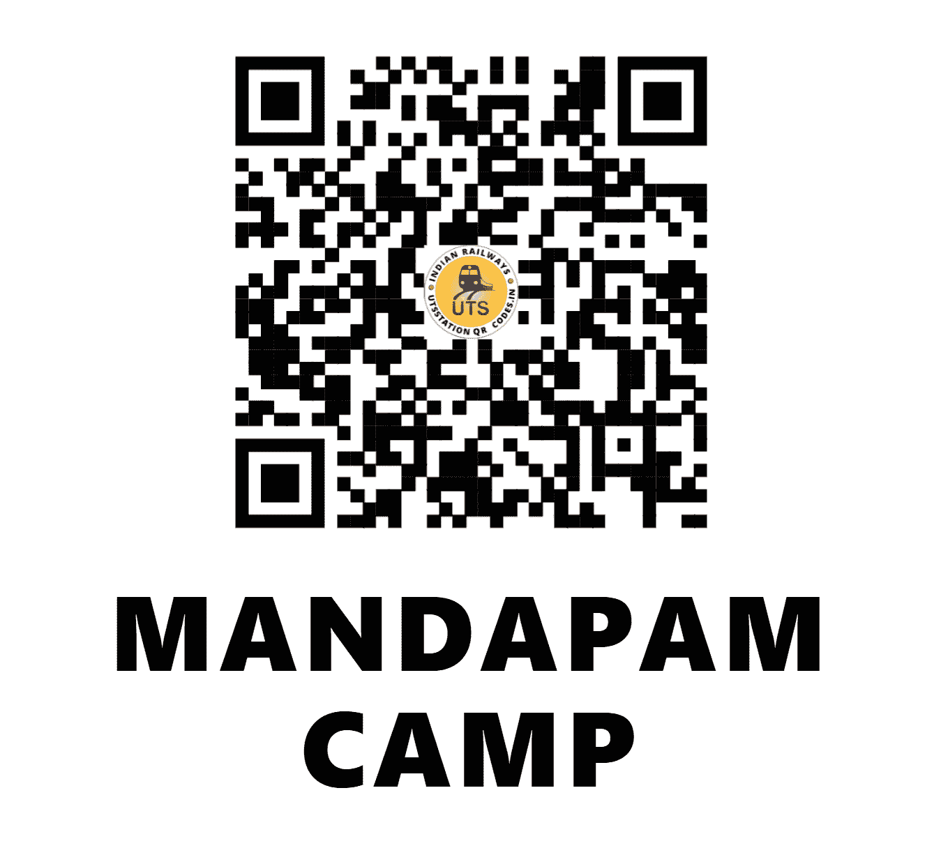 UTS QR Code for MANDAPAM CAMP - MC - SR (TAMIL NADU)